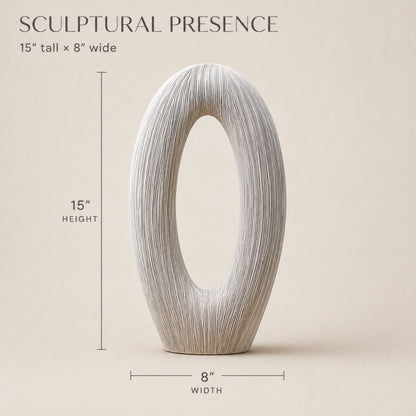PLR215 WHITE POLYRESIN VASES
