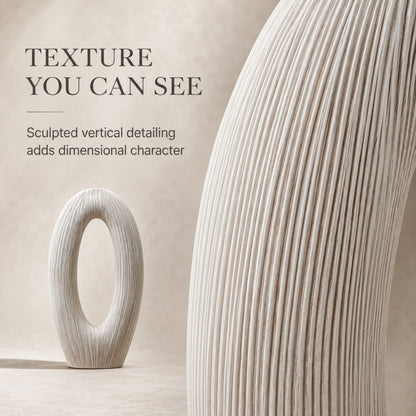 PLR215 WHITE POLYRESIN VASES