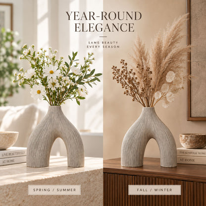 PLR216 WHITE POLYRESIN VASES