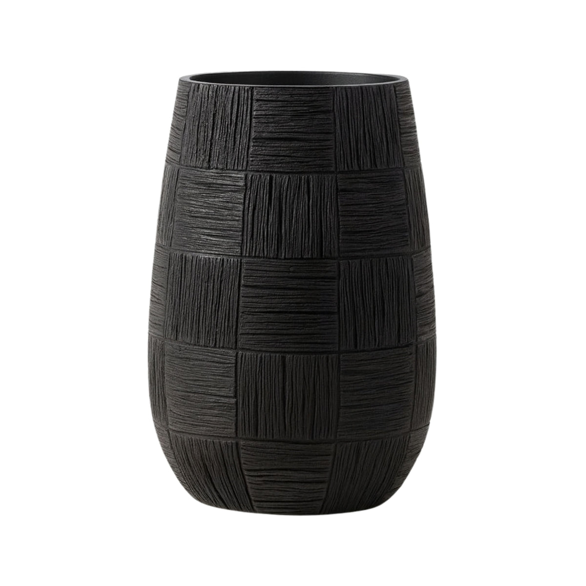 PLR211-1 BLACK POLYRESIN VASES