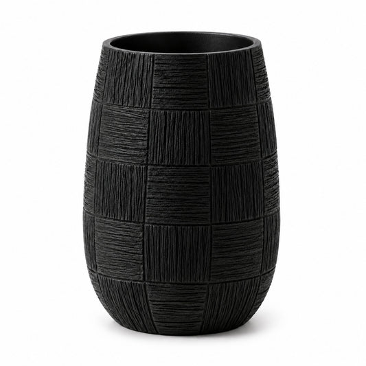 PLR211-1 BLACK POLYRESIN VASES