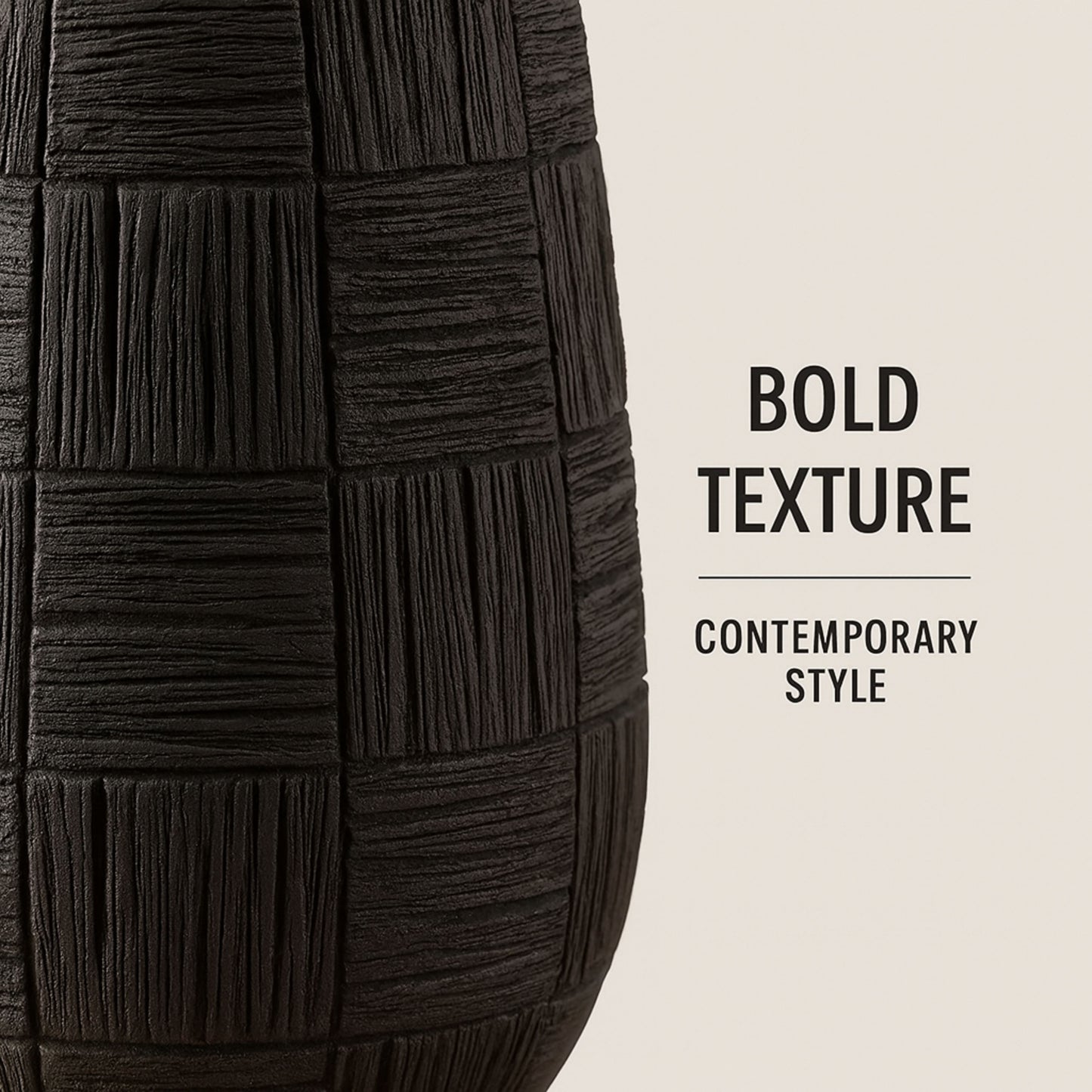 YZ04910BL-2 BLACK POLYRESIN