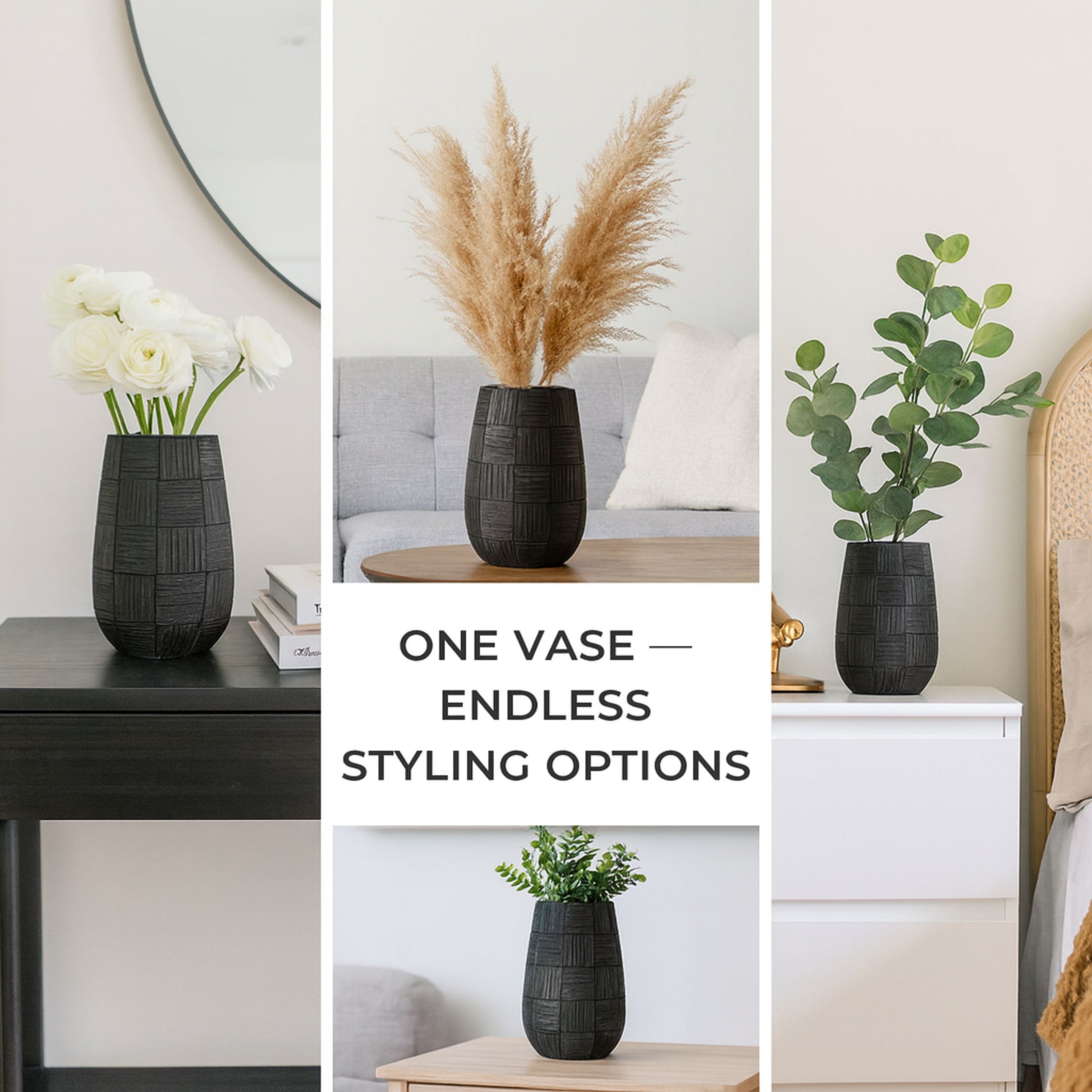 YZ04910BL-2 BLACK POLYRESIN