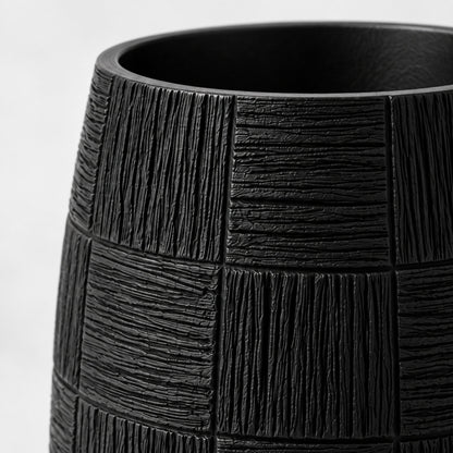 PLR211-1 BLACK POLYRESIN VASES