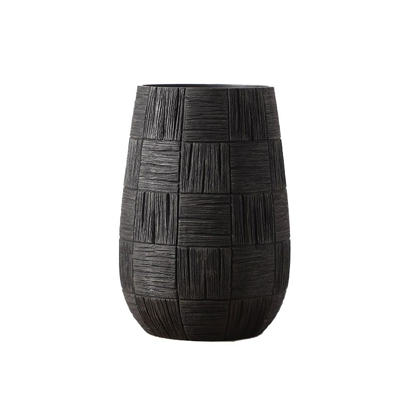 PLR211 BLACK POLYRESIN VASES