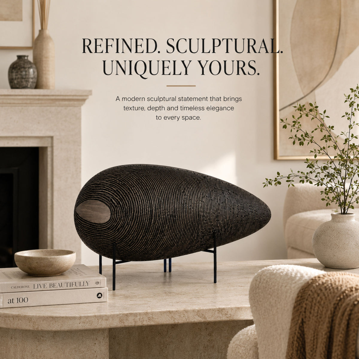 PLR212 BLACK CENTERPIECE