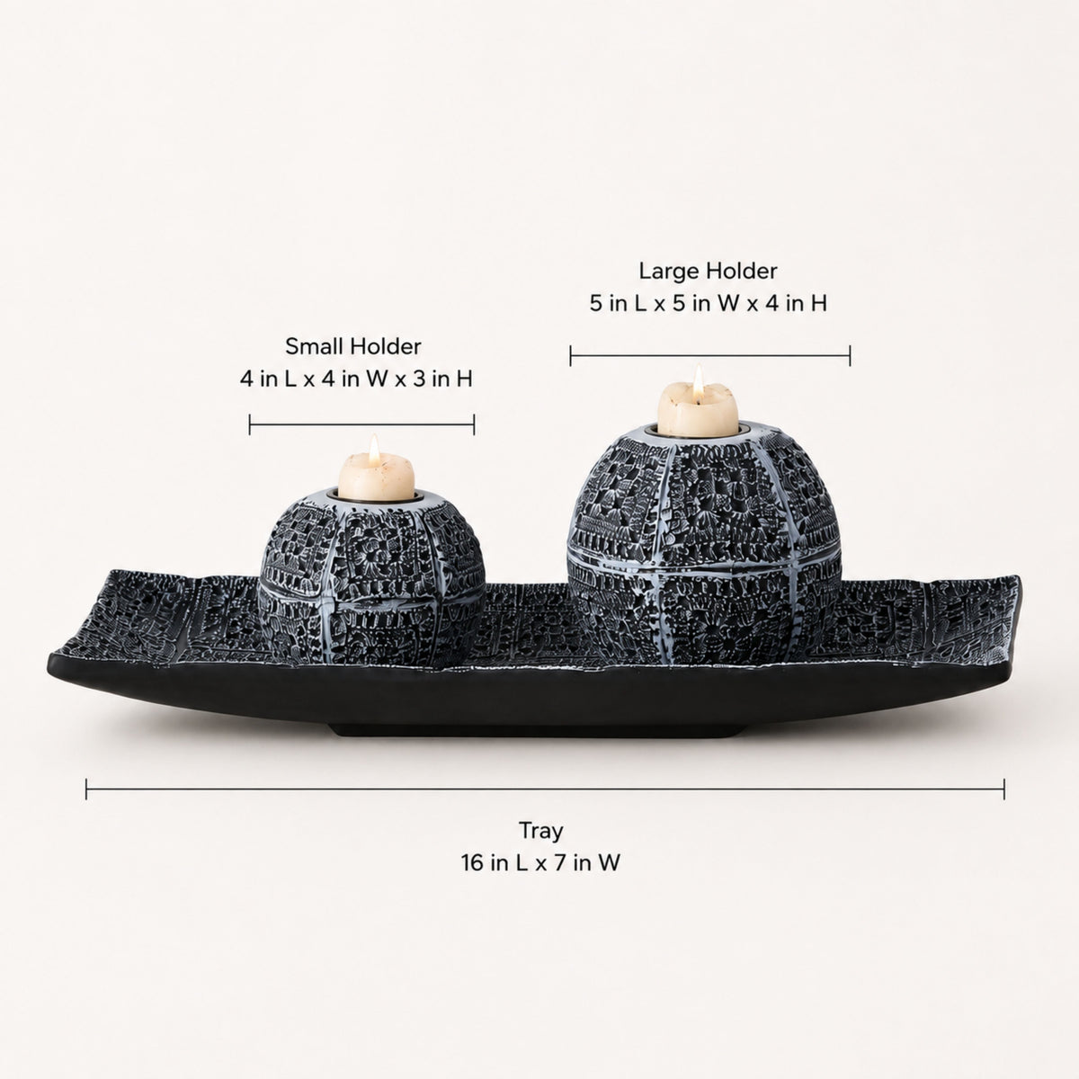 PLR214 GRAY CENTERPIECE