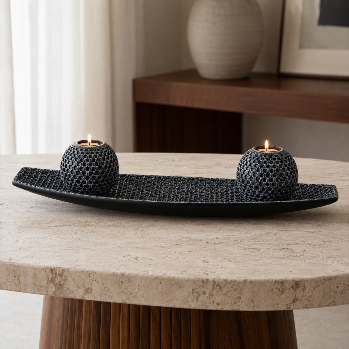 PLR213 BLACK CENTERPIECE