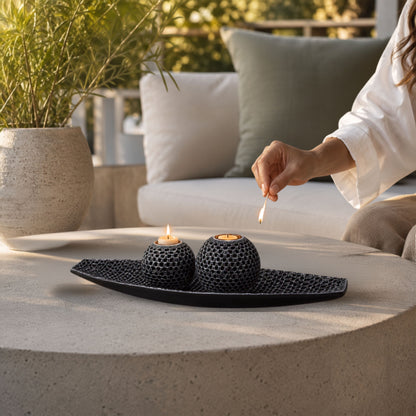 PLR213 BLACK CENTERPIECE