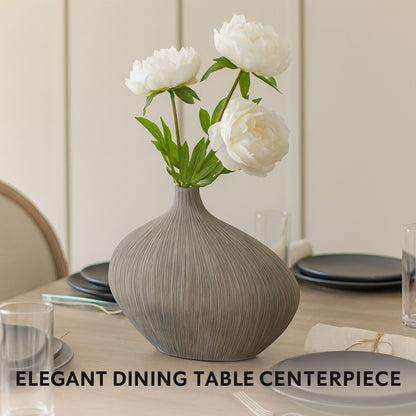 PLR200 GRAY POLYRESIN VASES