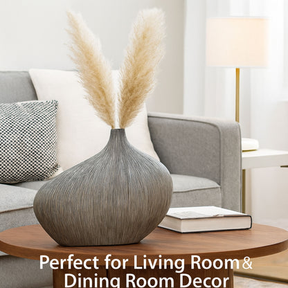 PLR200 GRAY POLYRESIN VASES