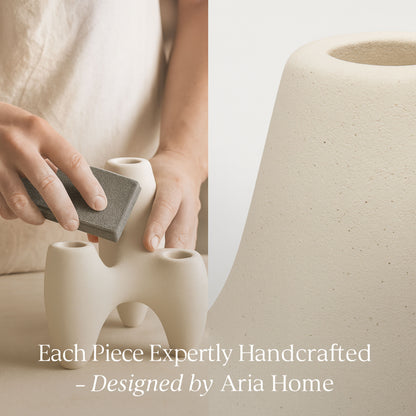 CECA276 WHITE CANDLE HOLDERS HOME DECOR DEALS