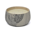 Wolfie 3-Wick 24oz Floral Ceramic Candle - Gray Marbled Jar With Aromatherapy Floral Scent for Home