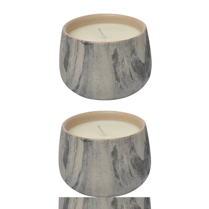 CECA281 GREY,WHITE CANDLES UNSCENTED