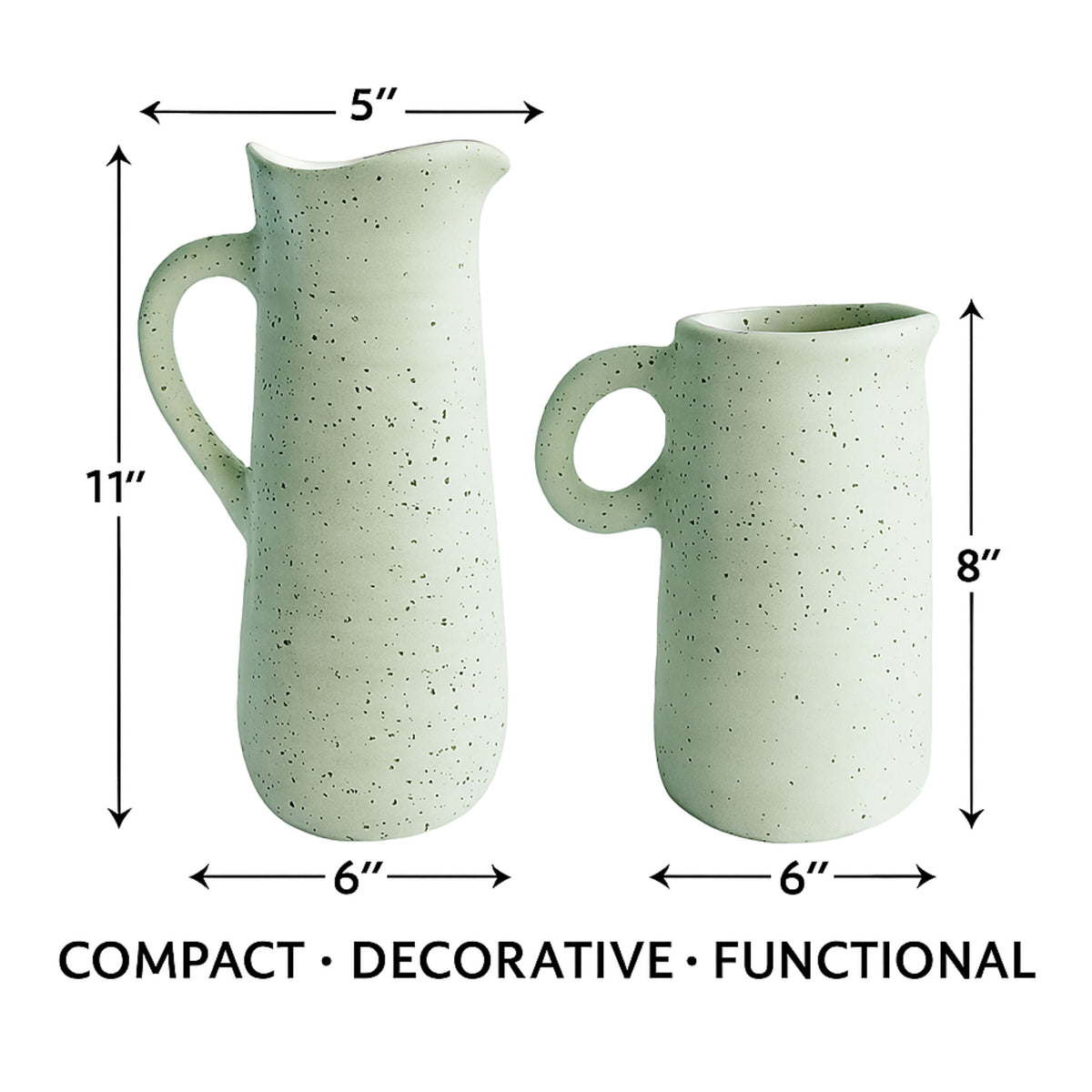 CESE328 WHITE RUSTIC CERAMIC VASES HOME DECOR DEALS