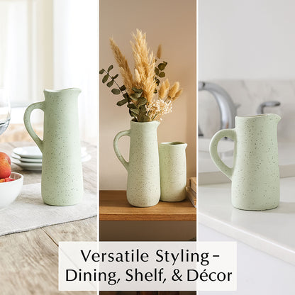 CESE328 WHITE RUSTIC CERAMIC VASES HOME DECOR DEALS