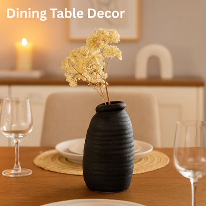 CESE330 BLACK CERAMIC VASES HOME DECOR DEALS