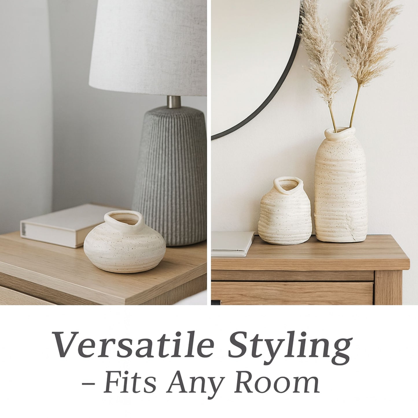 CESE330 WHITE CERAMIC VASES HOME DECOR DEALS