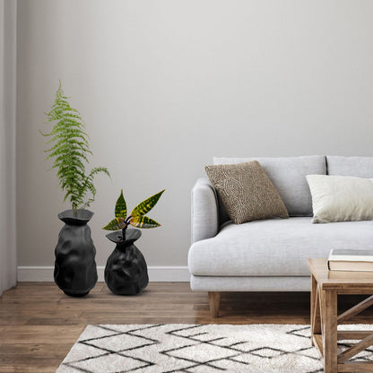 CESE334 BLACK CERAMIC VASES HOME DECOR DEALS