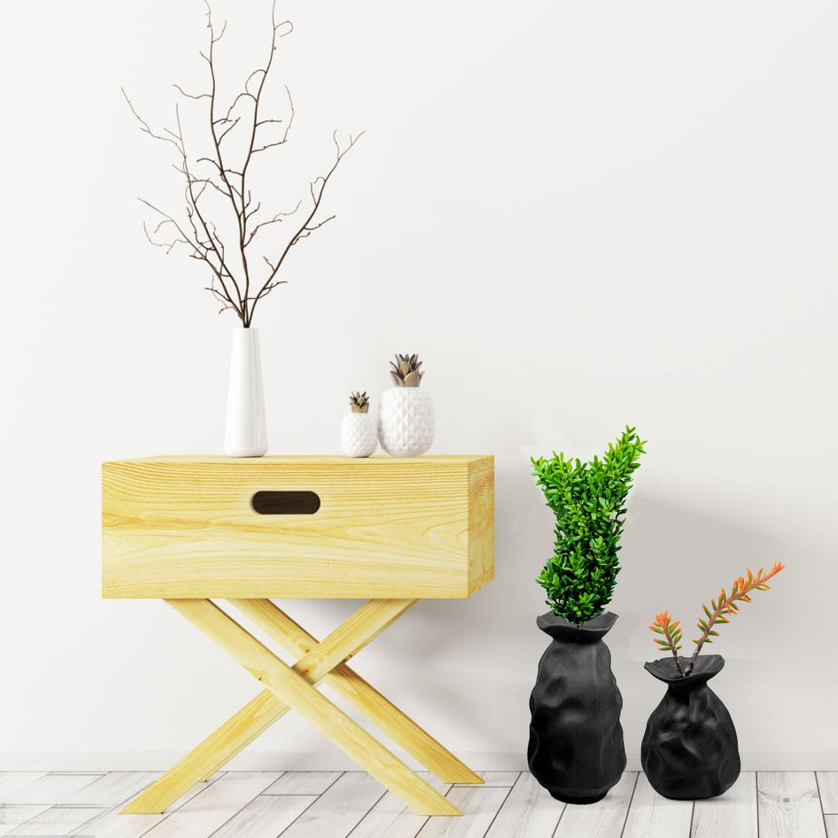 CESE334 BLACK CERAMIC VASES HOME DECOR DEALS
