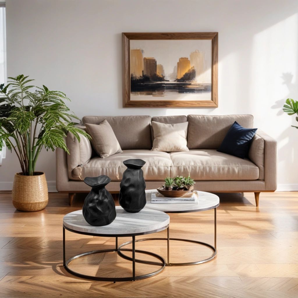 CESE334 BLACK CERAMIC VASES HOME DECOR DEALS