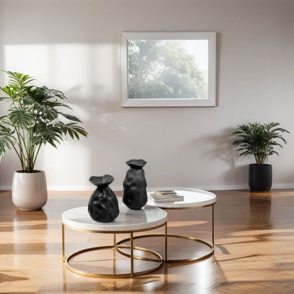 CESE334 BLACK CERAMIC VASES HOME DECOR DEALS