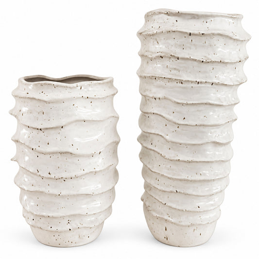 CESE336 WHITE CERAMIC VASES HOME DECOR DEALS