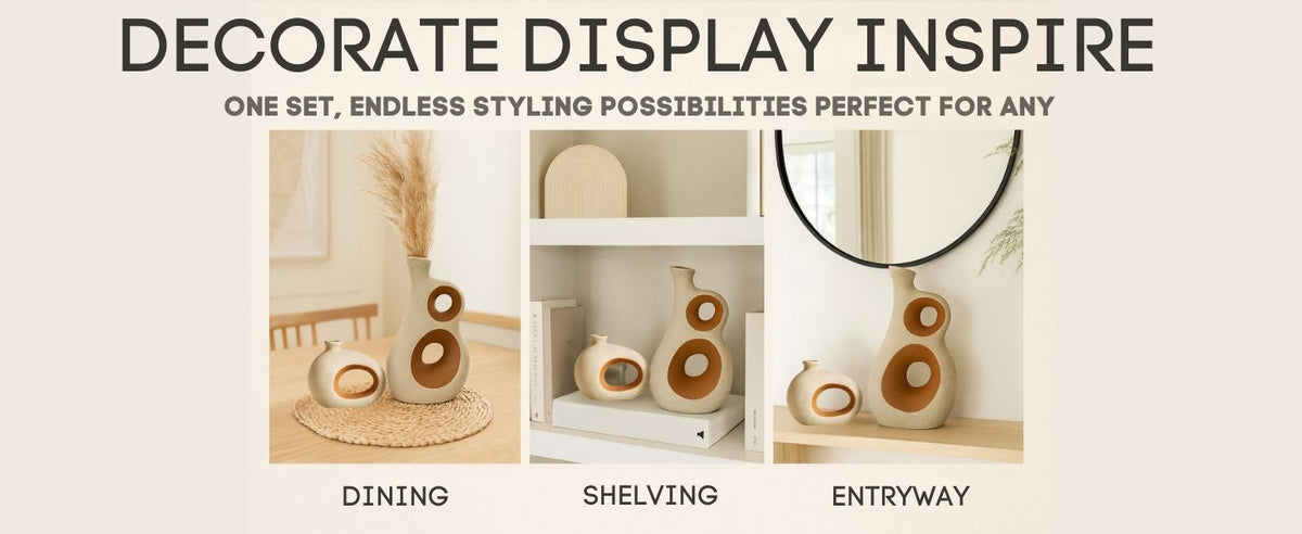 CEDC325 SANDSTONE CERAMIC VASES HOME DECOR DEALS