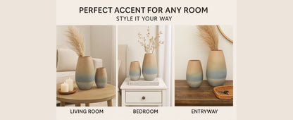 CAVA282 OMBRE CERAMIC VASES HOME DECOR DEALS