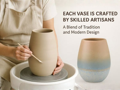 CAVA282 OMBRE CERAMIC VASES HOME DECOR DEALS
