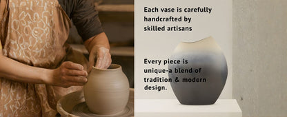 CAVA284 GRAY CERAMIC VASES HOME DECOR DEALS