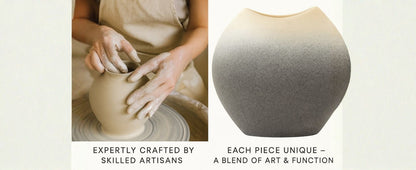 CAVA285 GREY GLAZE CERAMIC VASES HOME DECOR DEALS