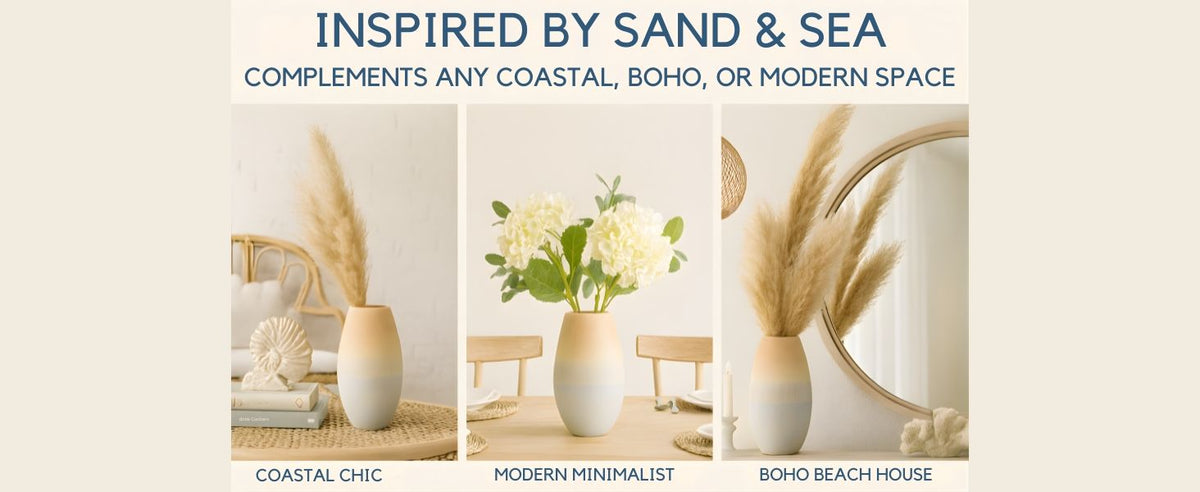 CAVA286 OMBRE CERAMIC VASES HOME DECOR DEALS