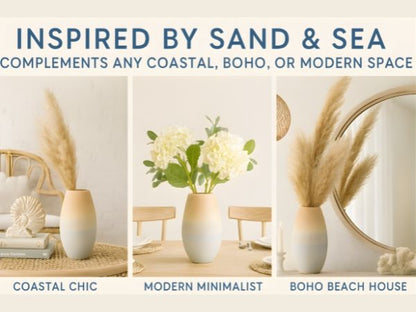 CAVA286 OMBRE CERAMIC VASES HOME DECOR DEALS
