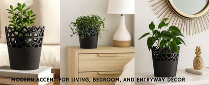 CAVA289 BLACK CERAMIC VASES HOME DECOR DEALS