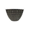 Modern Matte Black Textured Bowl