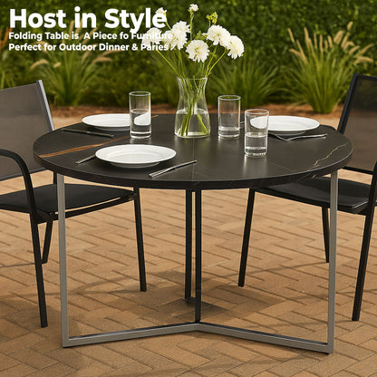 TB424BG BLACK CARRERA DINING TABLE