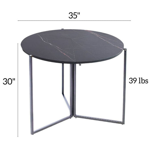 TB424BG BLACK CARRERA DINING TABLE