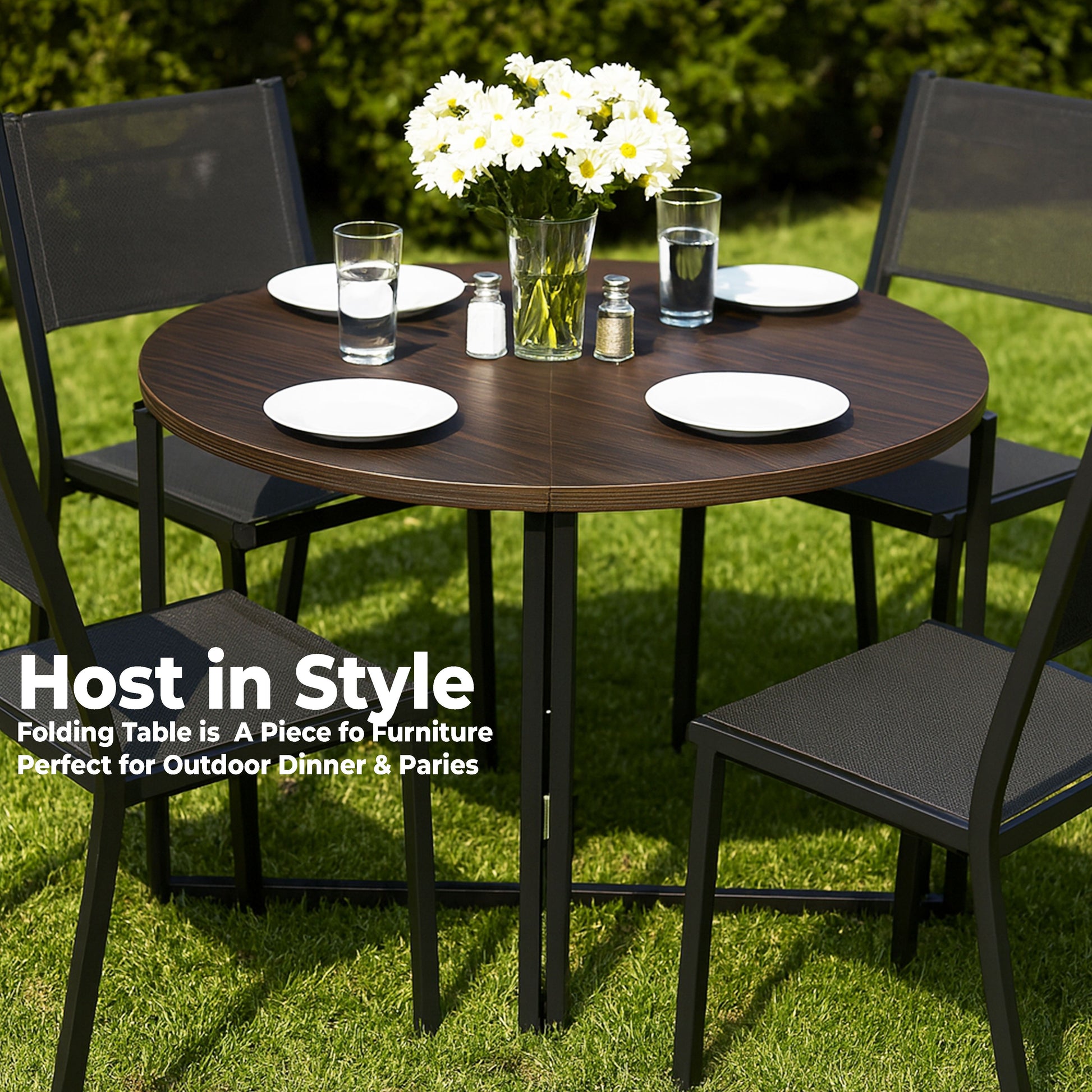 TB427BG WALNUT DINING TABLE