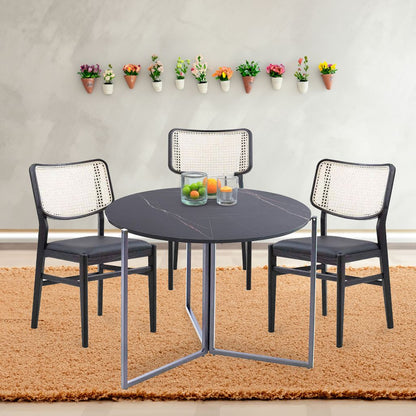 TB428BG BLACK CARRERA DINING TABLE