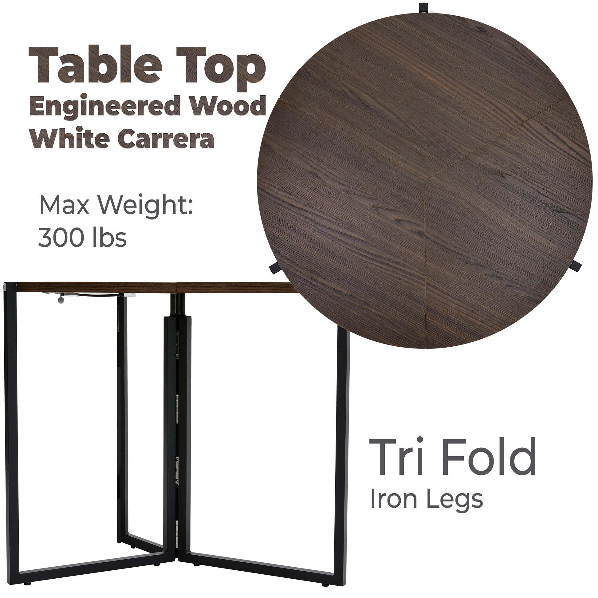 TB430DBG CHOCOLATE DINING TABLE