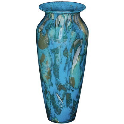 GD392 BLUE GREEN GLASS VASES
