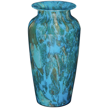 GD392 BLUE GREEN GLASS VASES