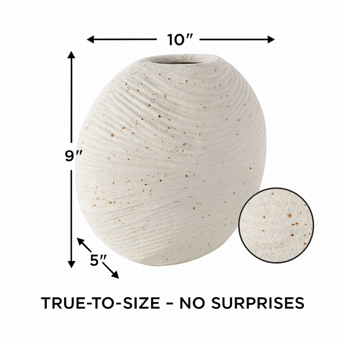 CEDE362 SPECKLED WHITE CERAMIC