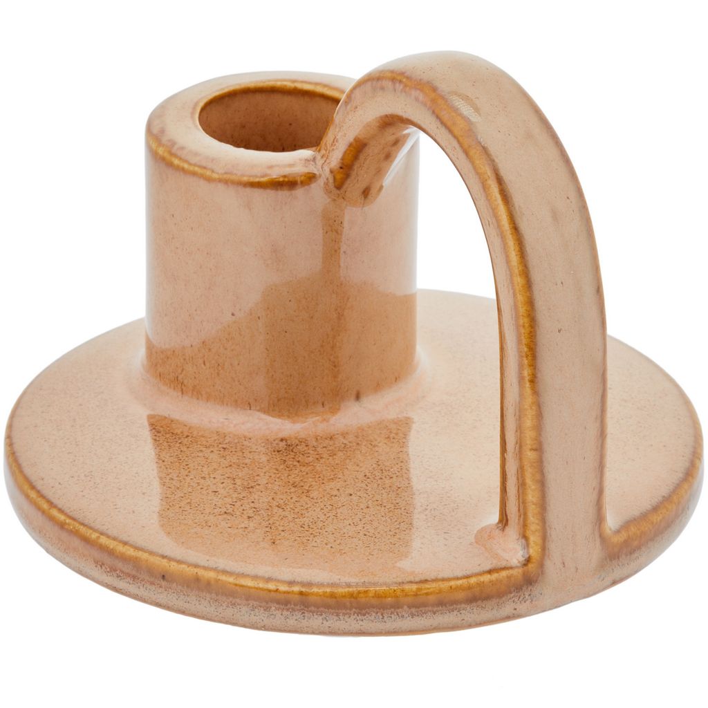 CECA364 TAN CANDLE HOLDERS