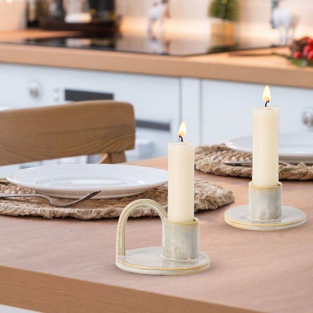 CECA364 VANILLA CANDLE HOLDERS