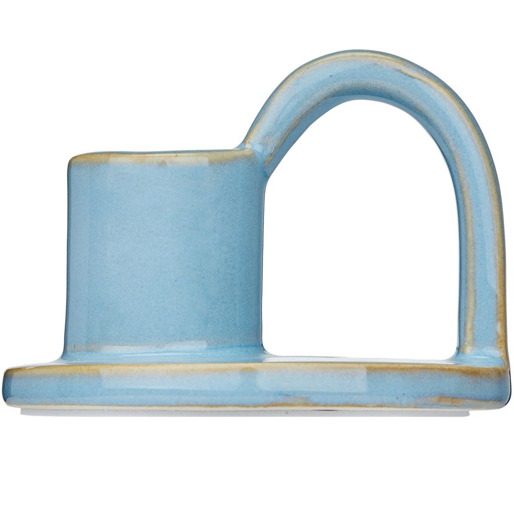 CECA364 LIGHT BLUE CANDLE HOLDERS