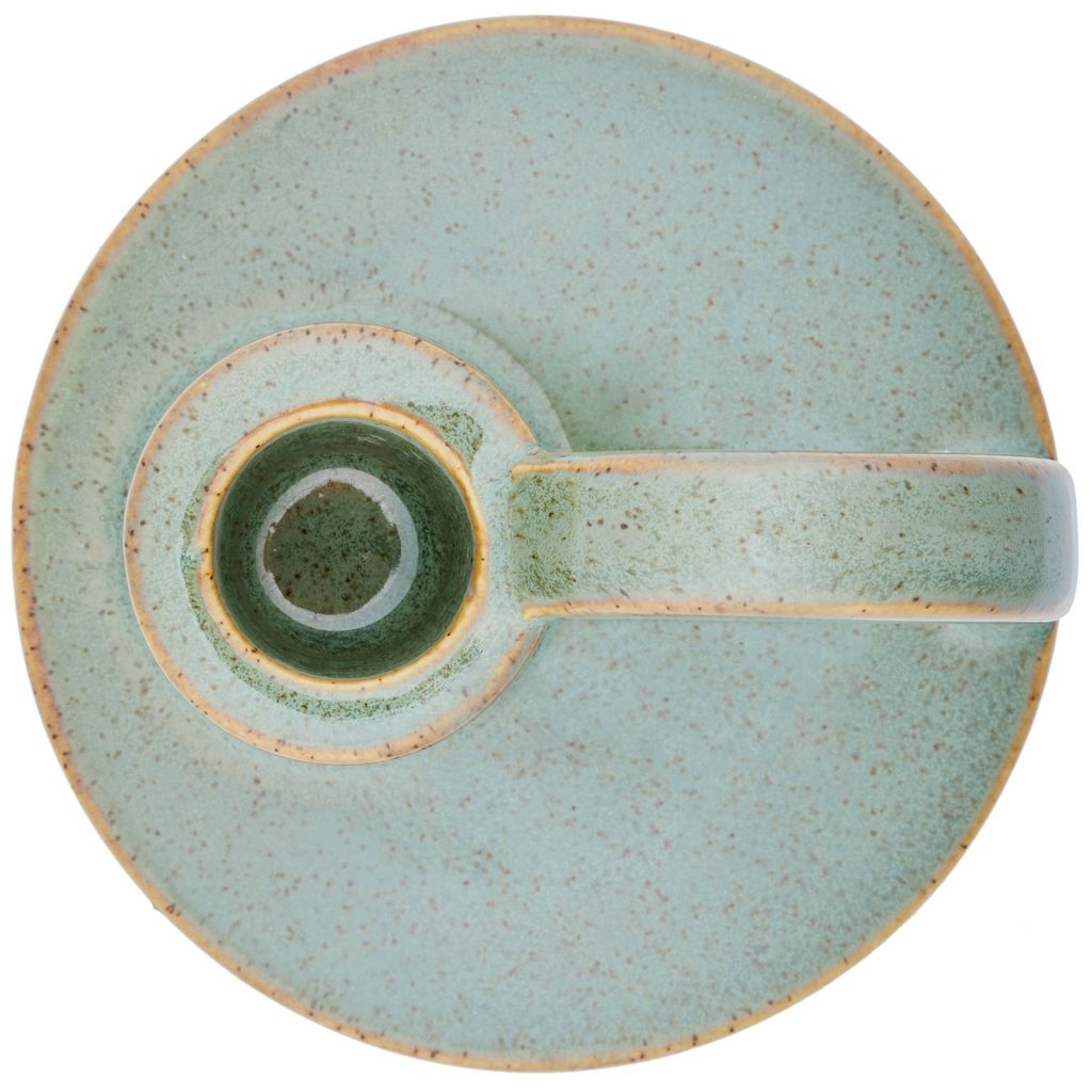 CECA364 LIGHT GREEN CANDLE HOLDERS