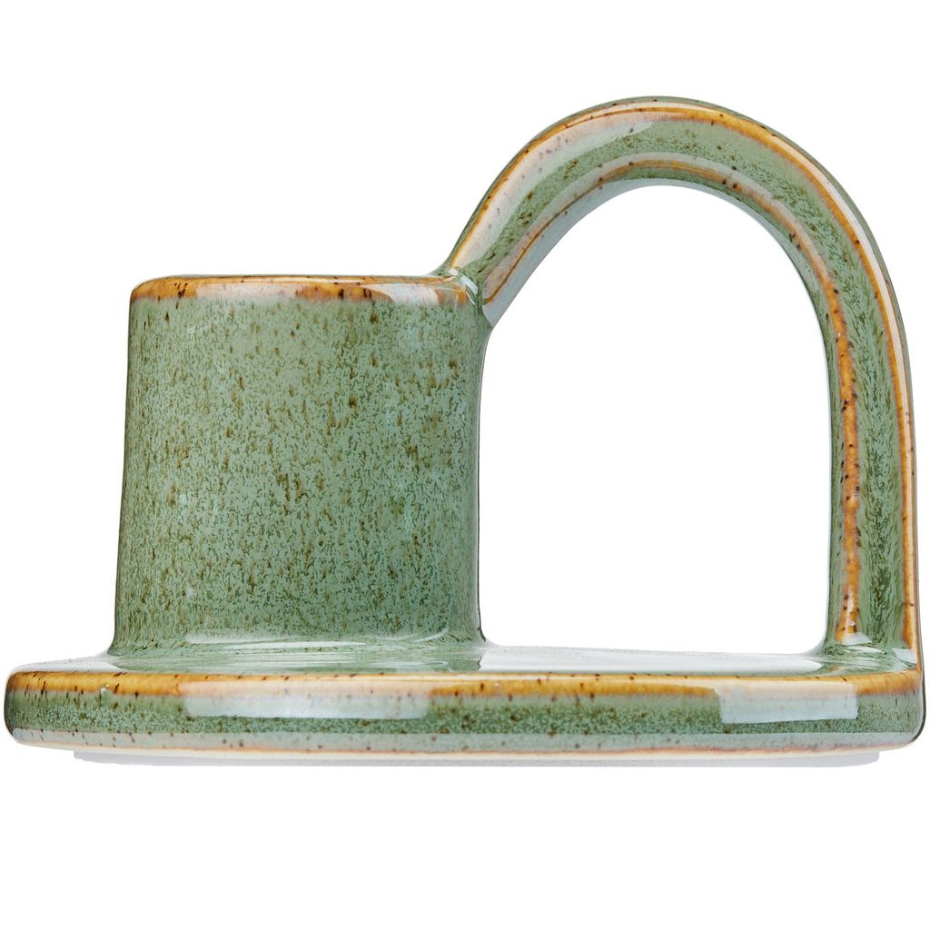 CECA364 LIGHT GREEN CANDLE HOLDERS
