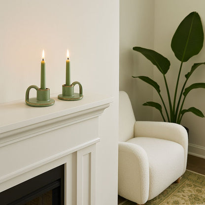 CECA364 LIGHT GREEN CANDLE HOLDERS HOME DECOR DEALS